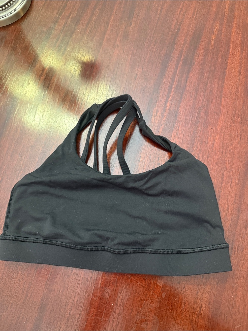lululemon athletica Black Strappy Back Sports Bra